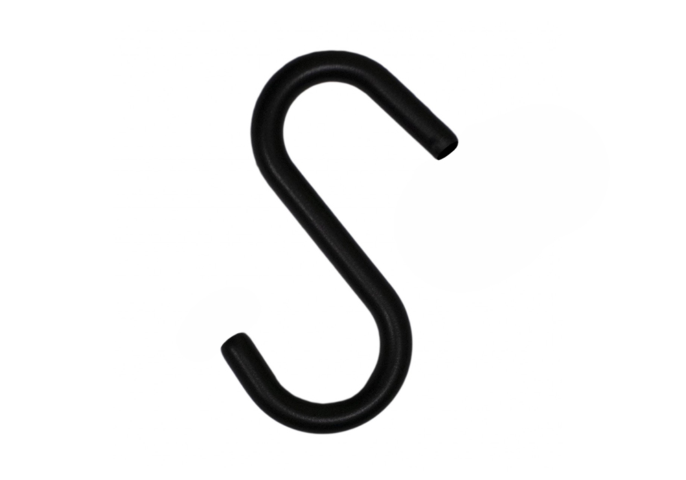 Крючок простой одинарный 1.6 см черный