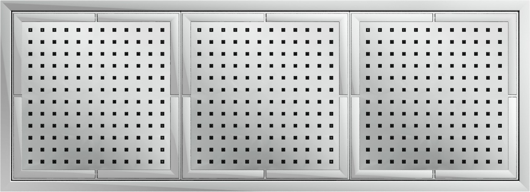 AD139/38CCR верхний душ 62х22 см