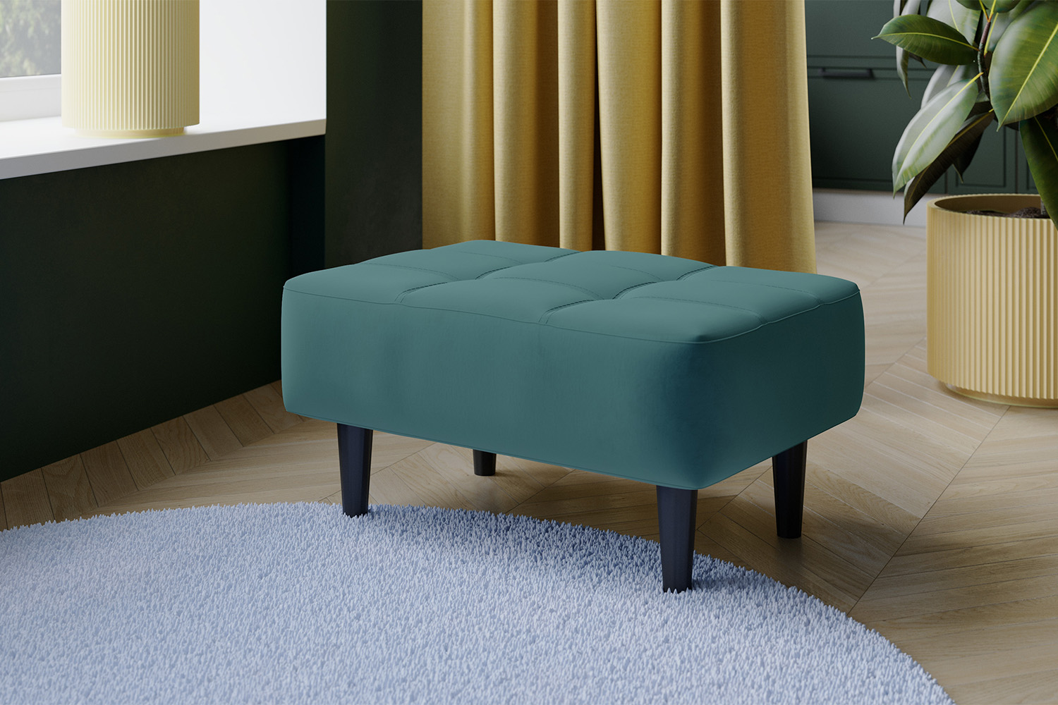 Пуф Корк, Бирюзовый