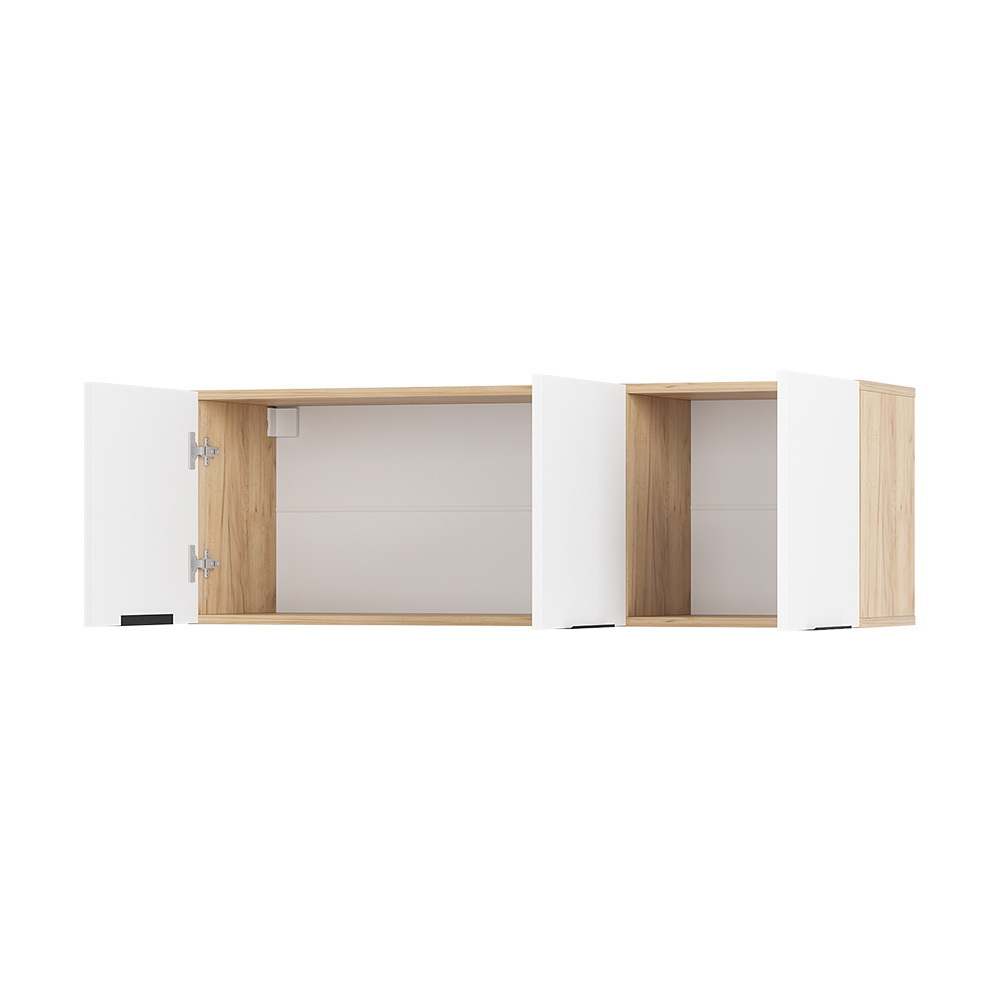 Шкаф навесной "Сандра" ШКН-03 Крафт/Белый