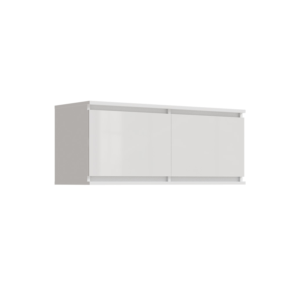 Антресоль малая Челси, Белый глянец холодный, Белый Антресоль малая Челси, Белый глянец холодный, Белый