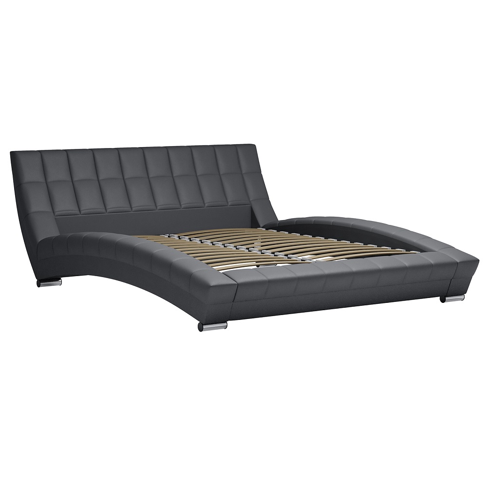 Кровать Оливия 180 темно серая