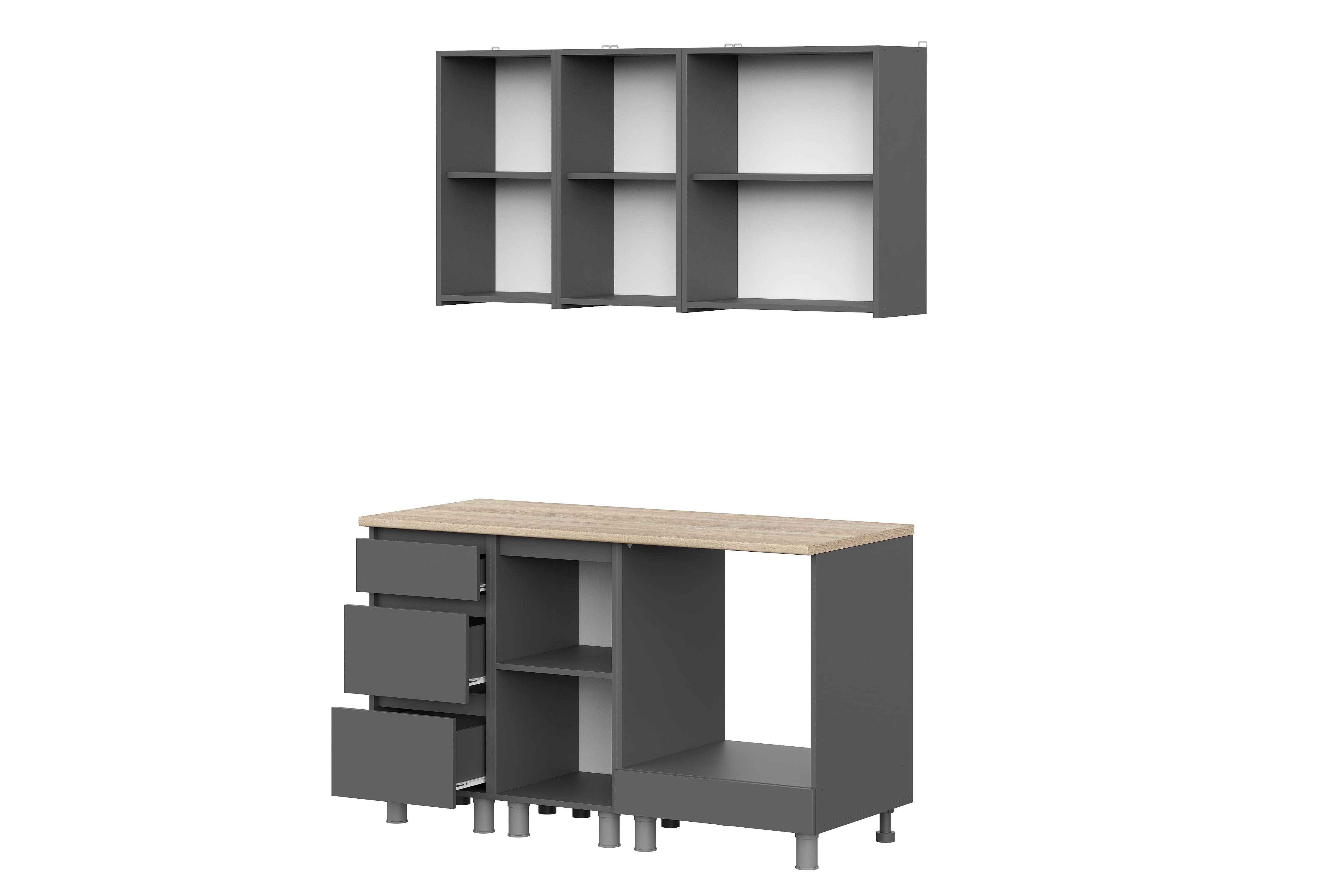 Кухня Денвер (без столешницы). Композиция 7