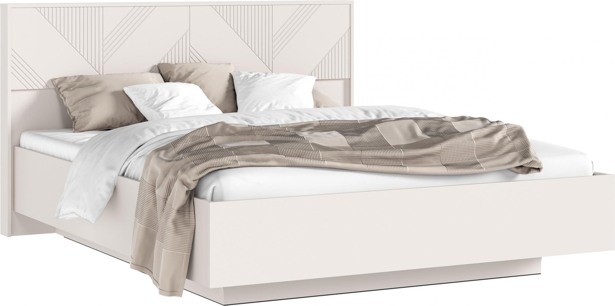 Кровать Ирис с ортопедическим основанием (дерево) 1,6м, Кашемир