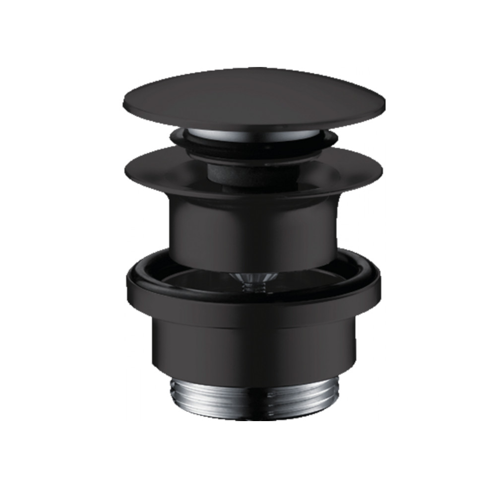 50100670 HG Push-open сливной набор для раковины матовый черный