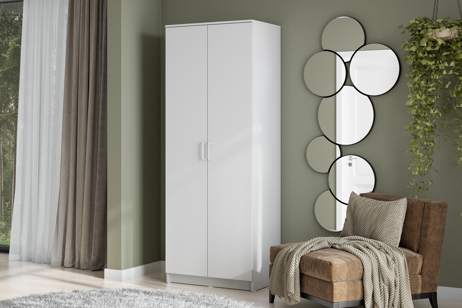 Шкаф распашной ШК 2, Белый