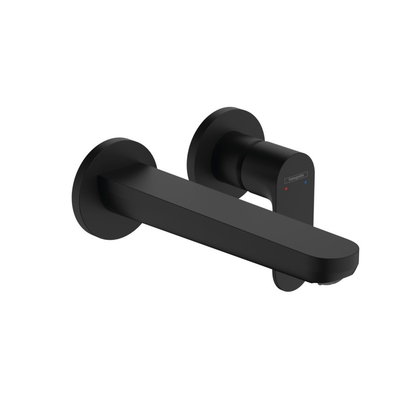 72528670 HG Rebris S смеситель для раковины настенный 2 отв. (внешняя часть), матовый черный