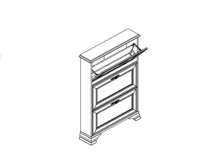 Тумба для обуви Кентаки S132-SFB3B