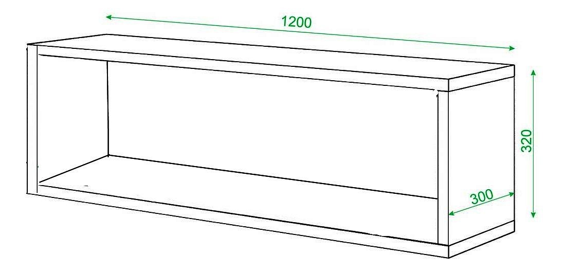 Полка книжная Домино ПК-30 К