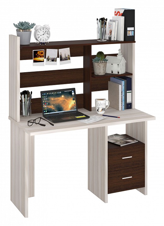 Стол компьютерный Домино Лайт СКЛ-Прям120+НКЛ-120