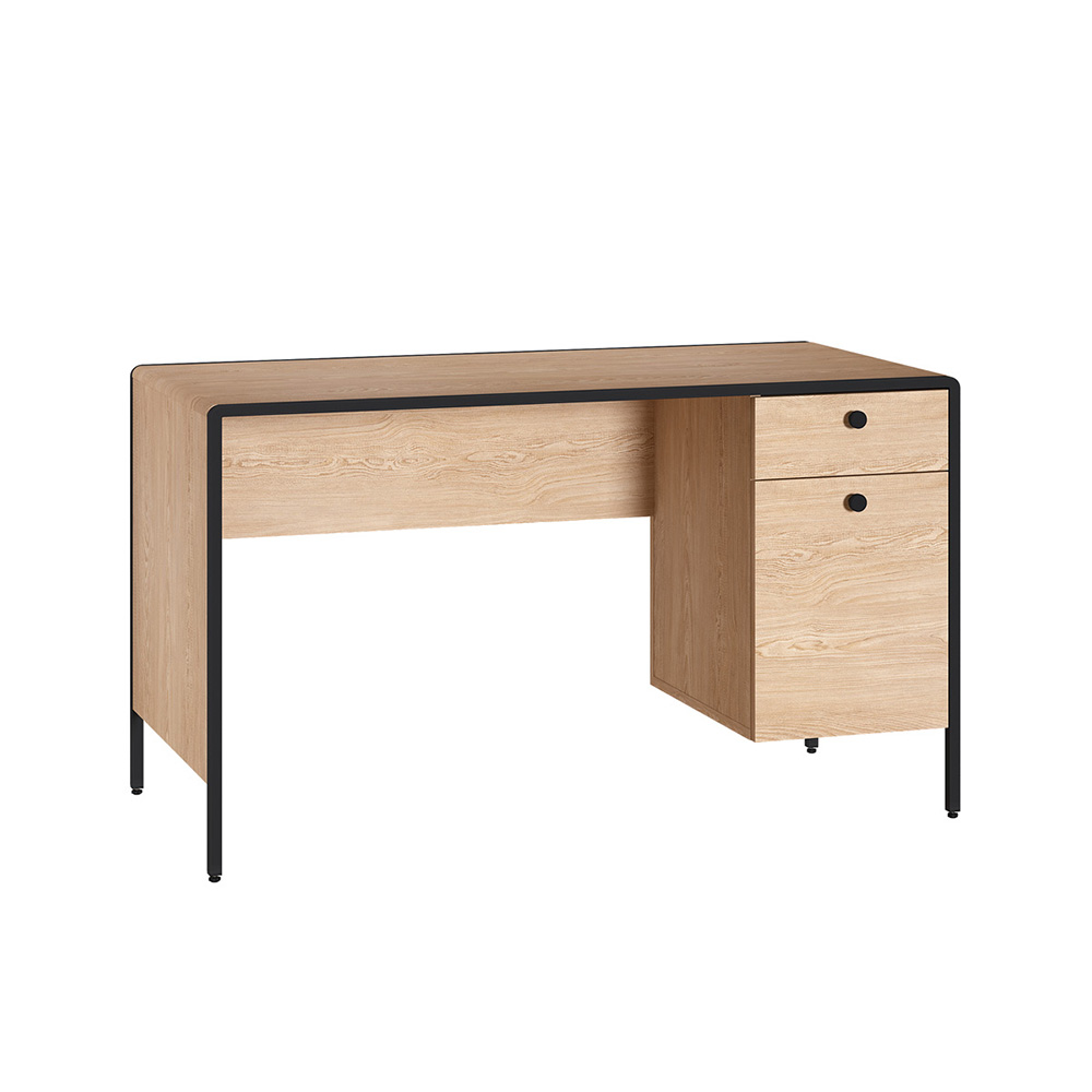 Стол письменный Брюс 12.157 Battle rock FSC Santiago, Ель карпатская, Черный