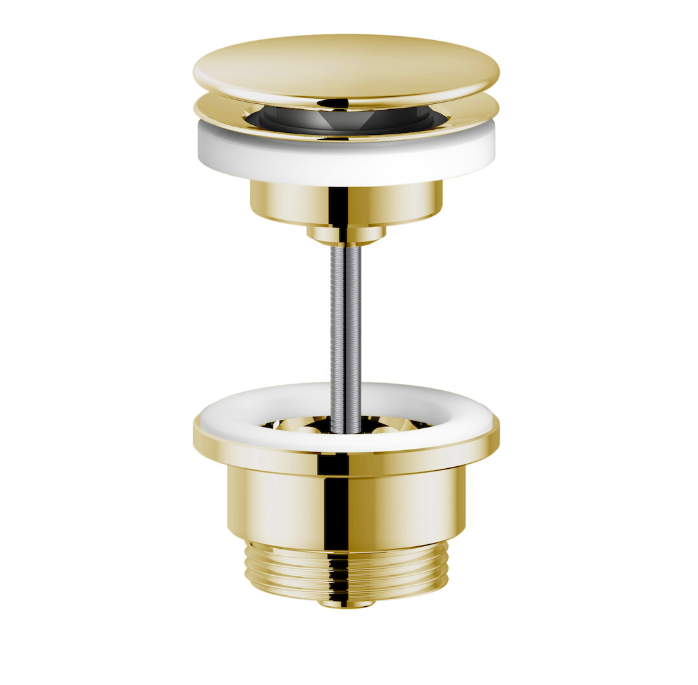 AV00110/11GDP сливное устройство (push-open), золото