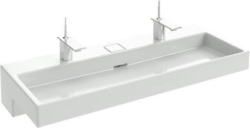 EXB9112-00 Раковина-столешница, 120х49 см, на собственной опоре. C подсветкой. Отверстие для смесителя. Устанавливается на мебель EB1188