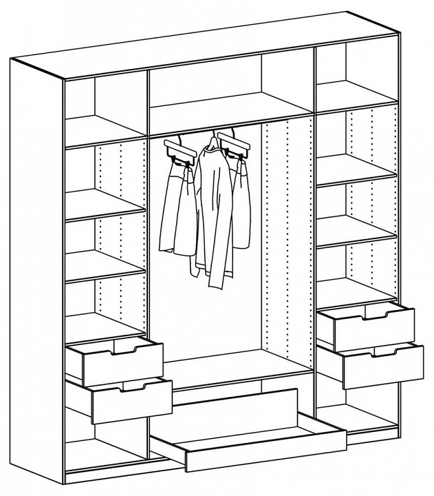 Шкаф платяной Uno