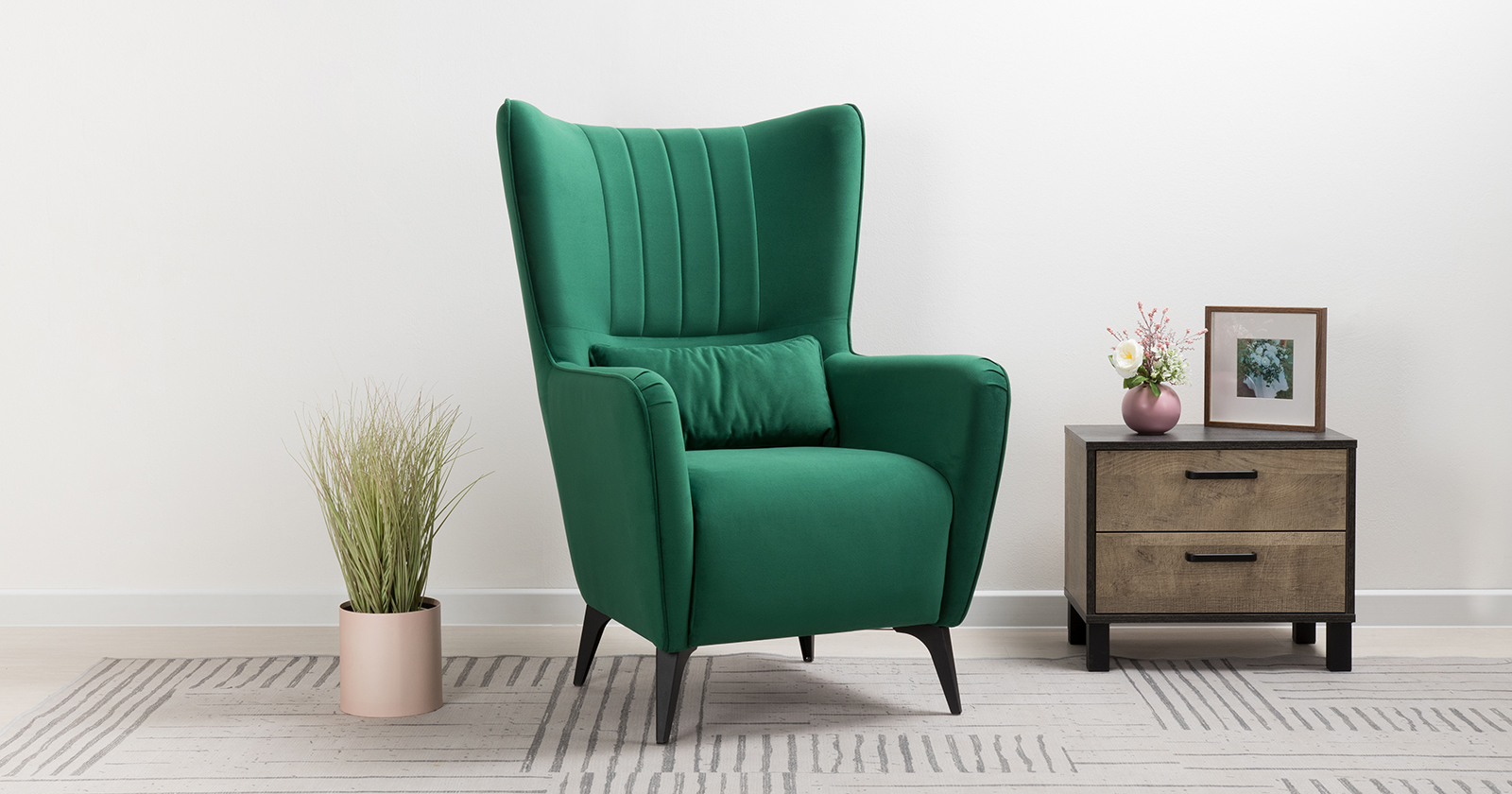 Кресло для отдыха Феличе, Темно-зеленый