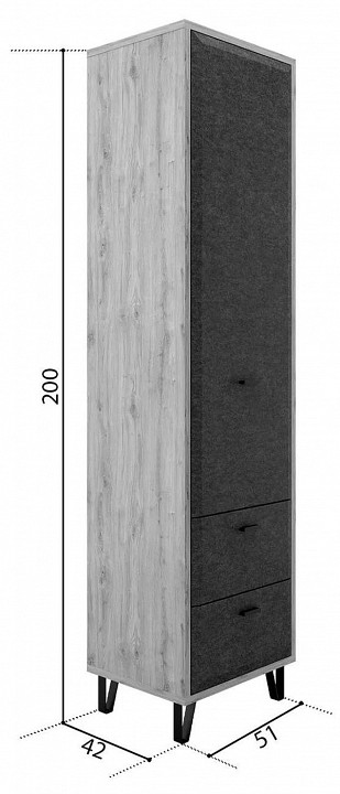 Шкаф для белья Grace REG1D2S