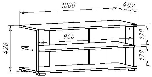 Тумба под ТВ ТВ 1