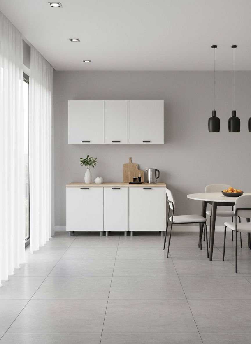 МК Аленушка 1,6м в.3 Магнолия Молочный,скоба черный,сонома