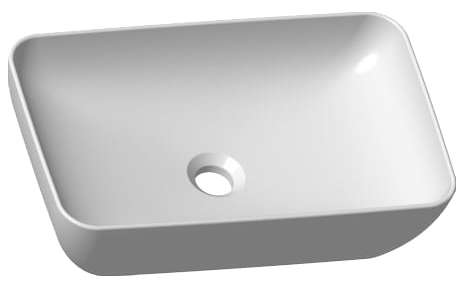 Умывальник UNI 500 R SLIM керамический белый Умывальник UNI 500 R SLIM керамический белый