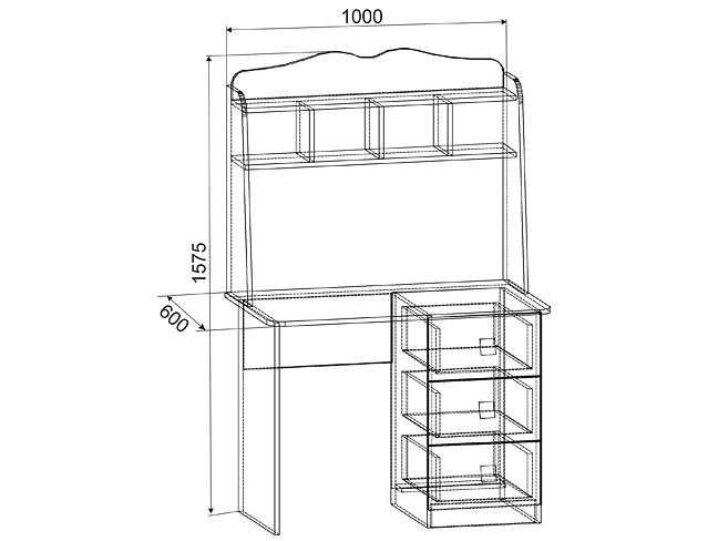 Стол компьютерный Амели MDA-05