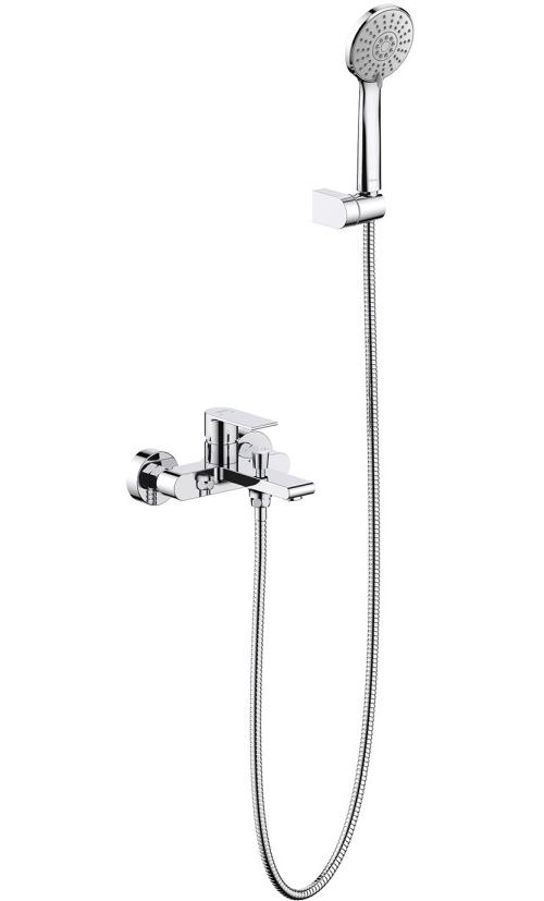 AQ1449CR ЛИРА смеситель для ванны с душевым набором