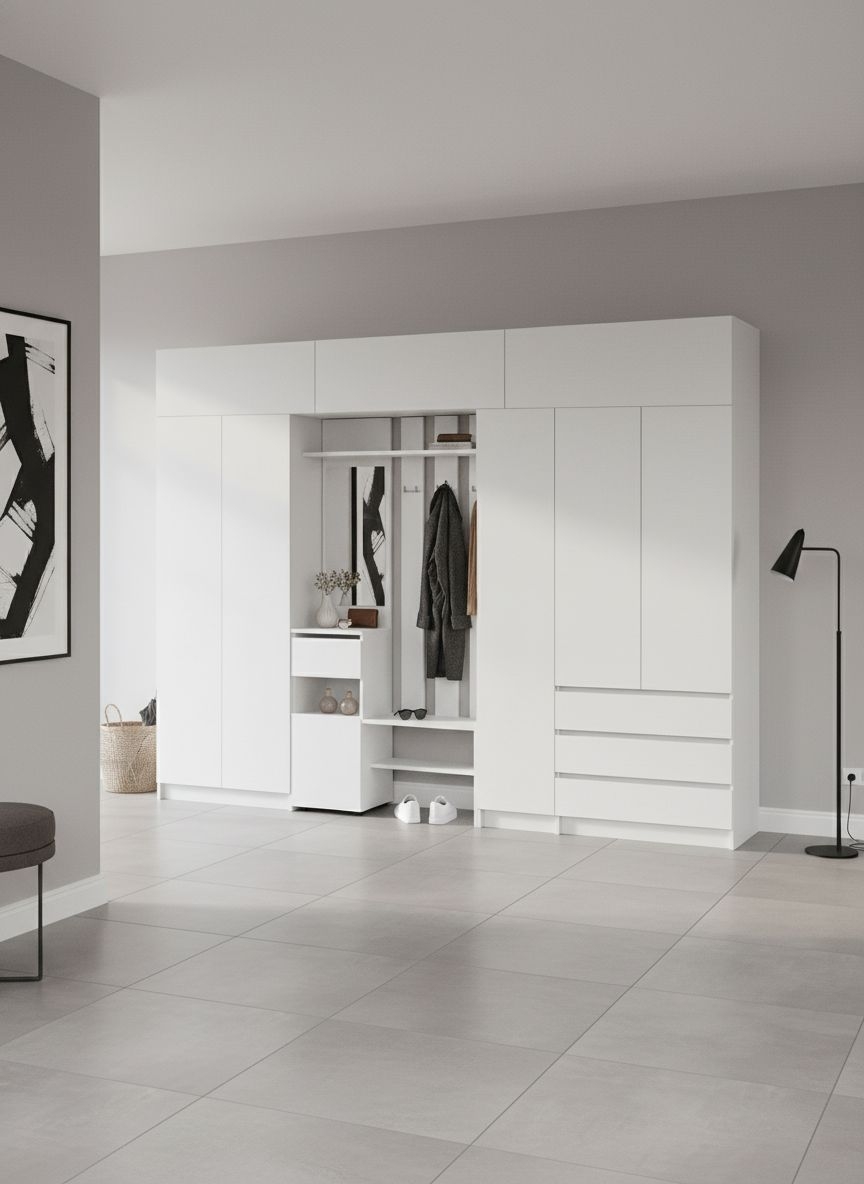 Прихожая Бали, Белый. Комплект 24