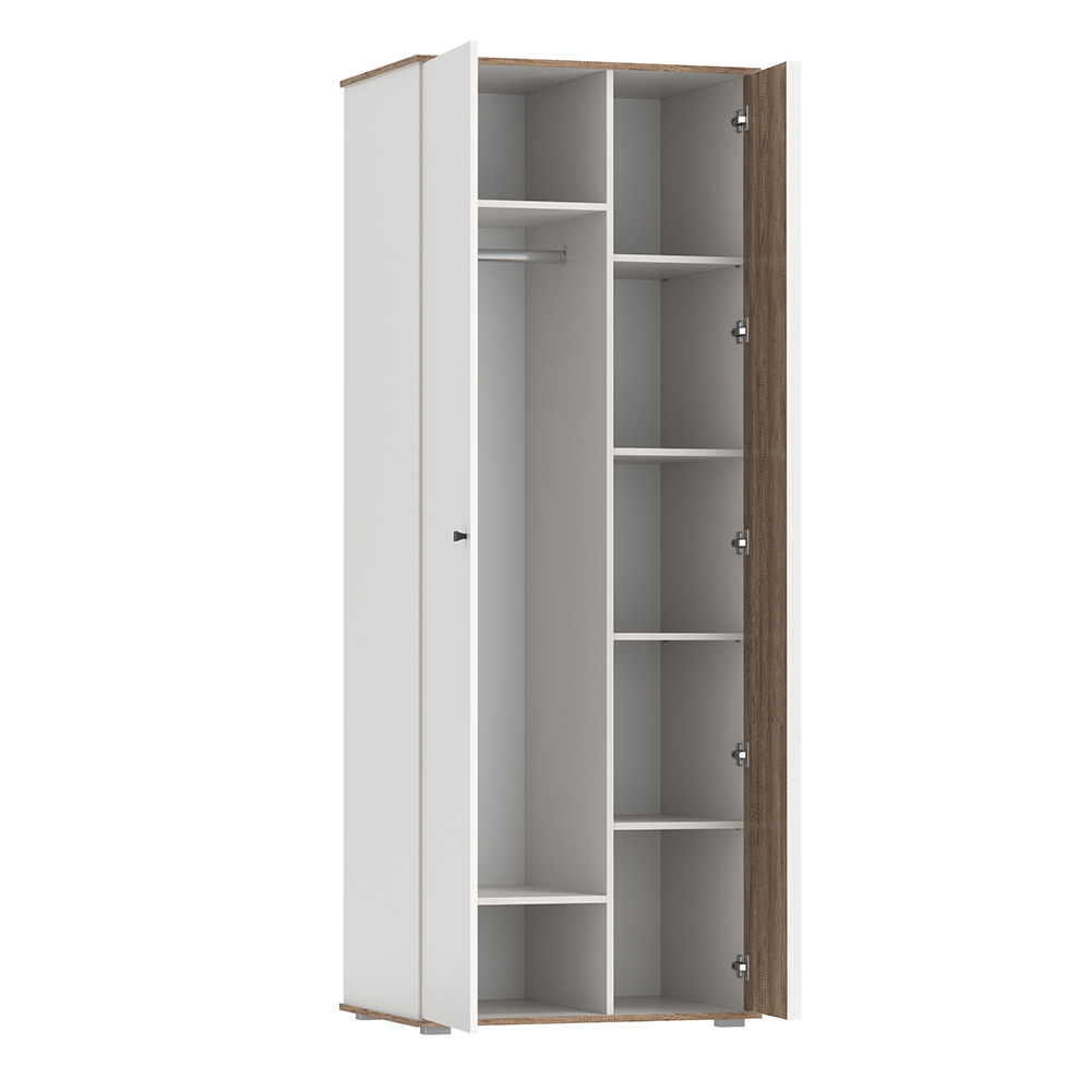 Шкаф для одежды Либерти 51.12, Белый, Дуб каньон