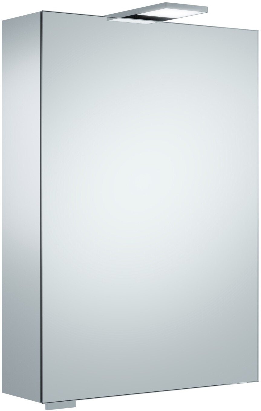 14401171201 ROYAL 15 Зеркальный шкаф 500x150x720 мм, 1 распашная дверца из двойного хрустального с подсветкой, петли слева