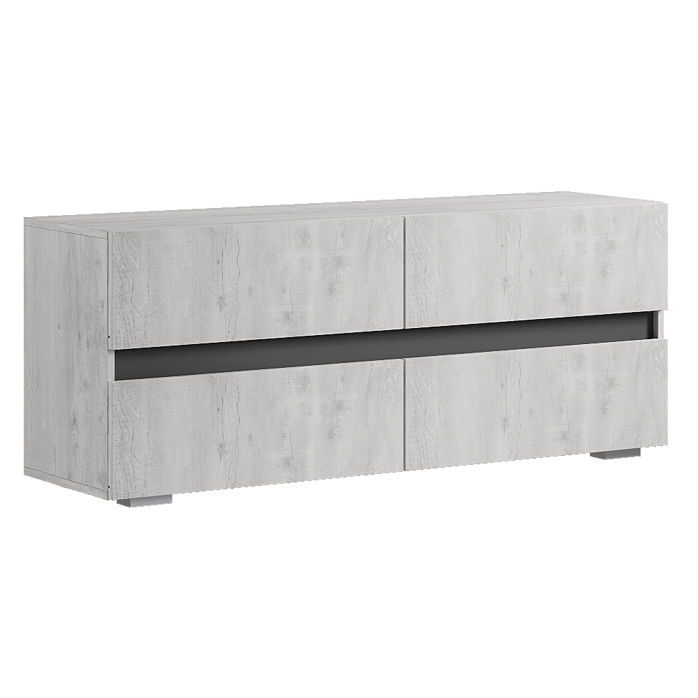 Тумба под ТВ ТБ-07 Мрия, Бетон пайн светлый, графит