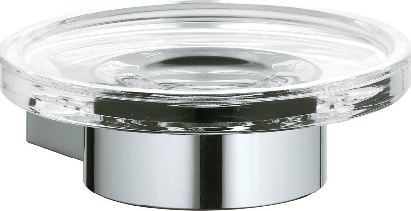 14955019000 PLAN Полочка для мыла с хрустальной мыльницей, хром