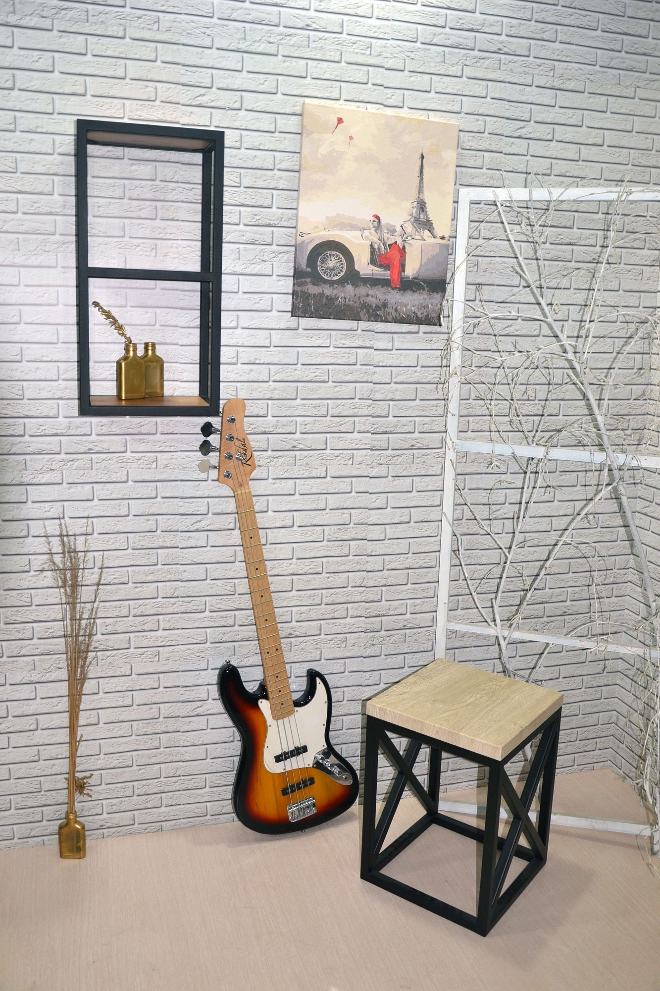 Табурет Лофт DQ Form Fir Black