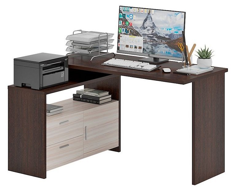 Стол письменный Домино Lite СКЛ-ПРЯМ130+ТБЛ