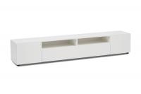 Тумба для ТВ Грейс белая текстурная