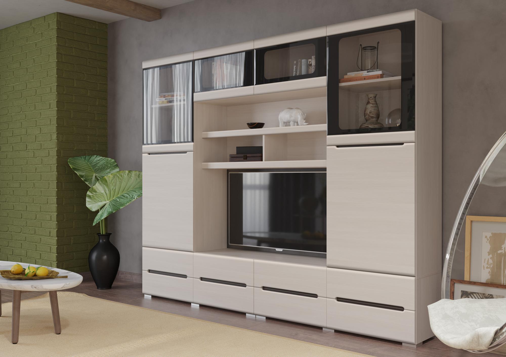 Гостиная Эколь Вариант №2, Сандал светлый