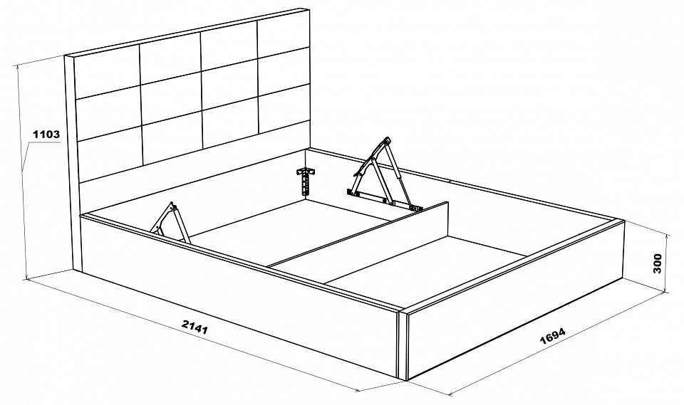 Кровать двуспальная Соната