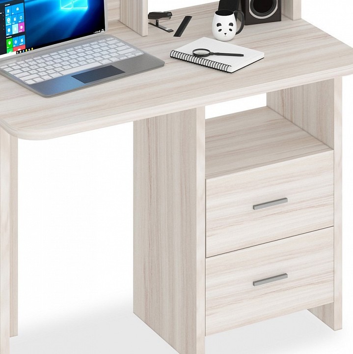 Стол компьютерный Домино Lite СКЛ-Прям100Р+НКЛ-100