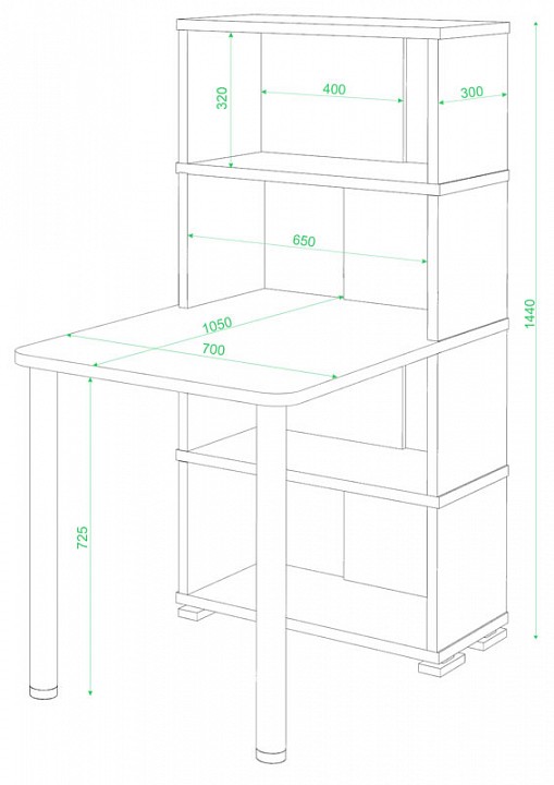 Стол компьютерный Домино СБ-10М/4