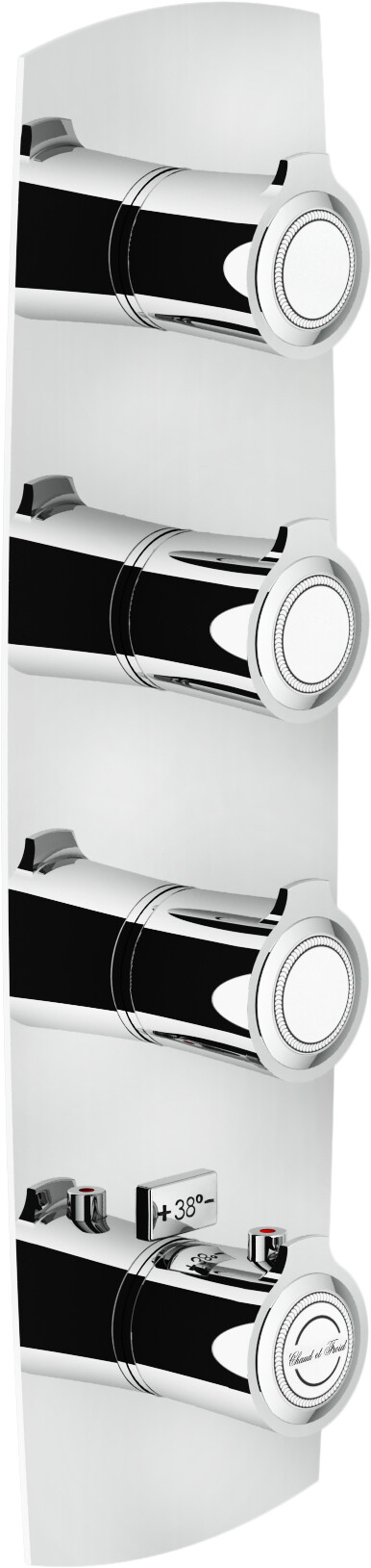 SI98103CR SOFI термостатический смеситель для ванны 3 выхода (внешняя часть)