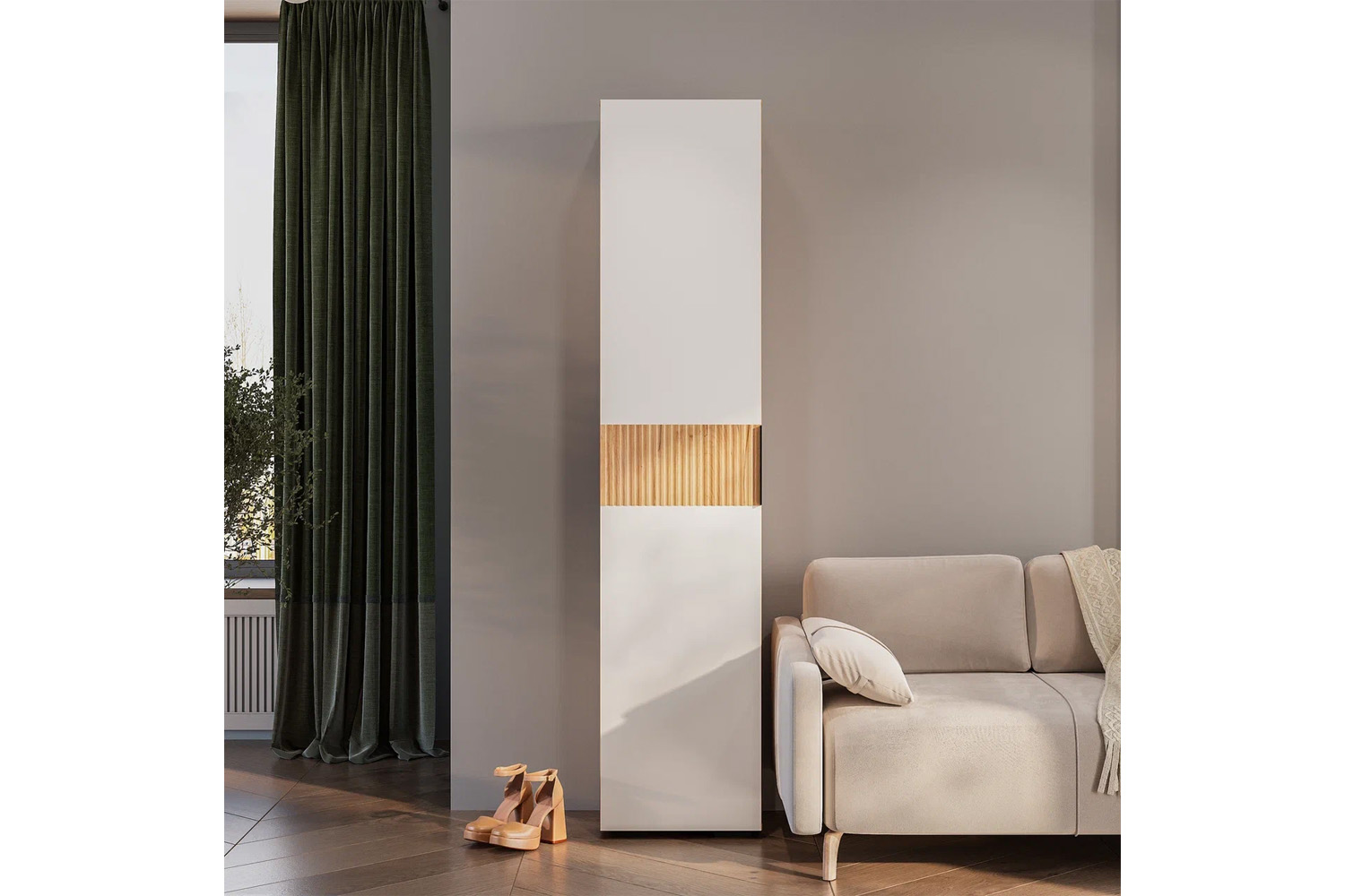 Пенал "Сандра" ПН-01 Крафт/Белый/Тортуга (М27)