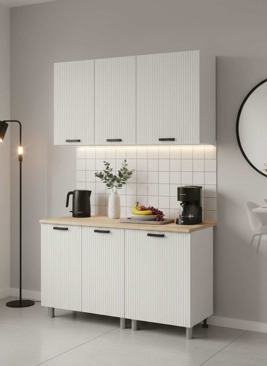 МК Аленушка 1,4м Лотос Молочный,скоба антрацит,сонома