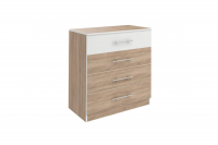 Комод Оливия дуб сонома / белый