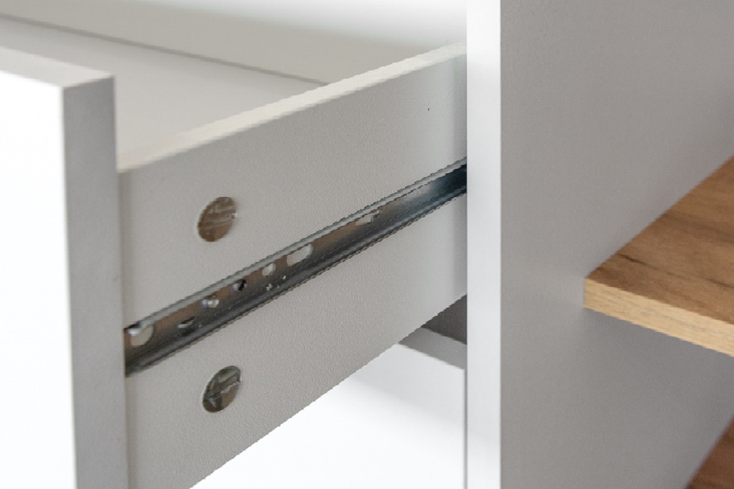 Тумба Бэль 10.91, Белая; Дуб Золотой