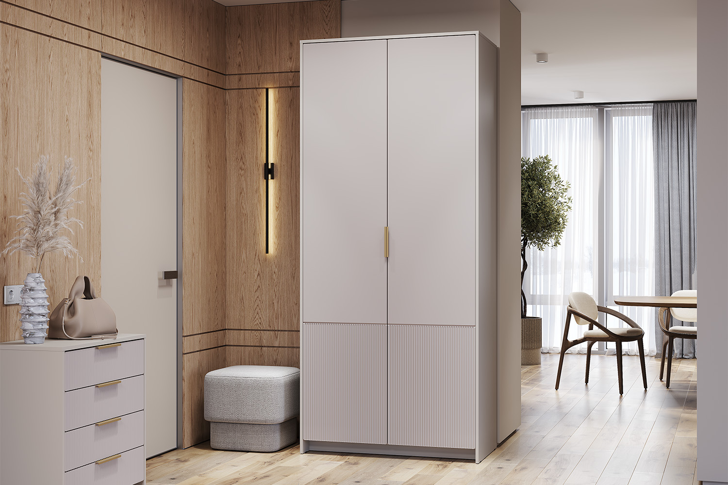 Шкаф 2-х створчатый Пандора ШК-04, Кашемир, Айриш