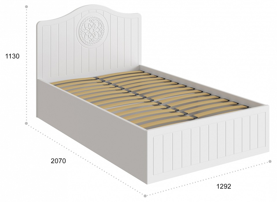Кровать полутораспальная Монблан