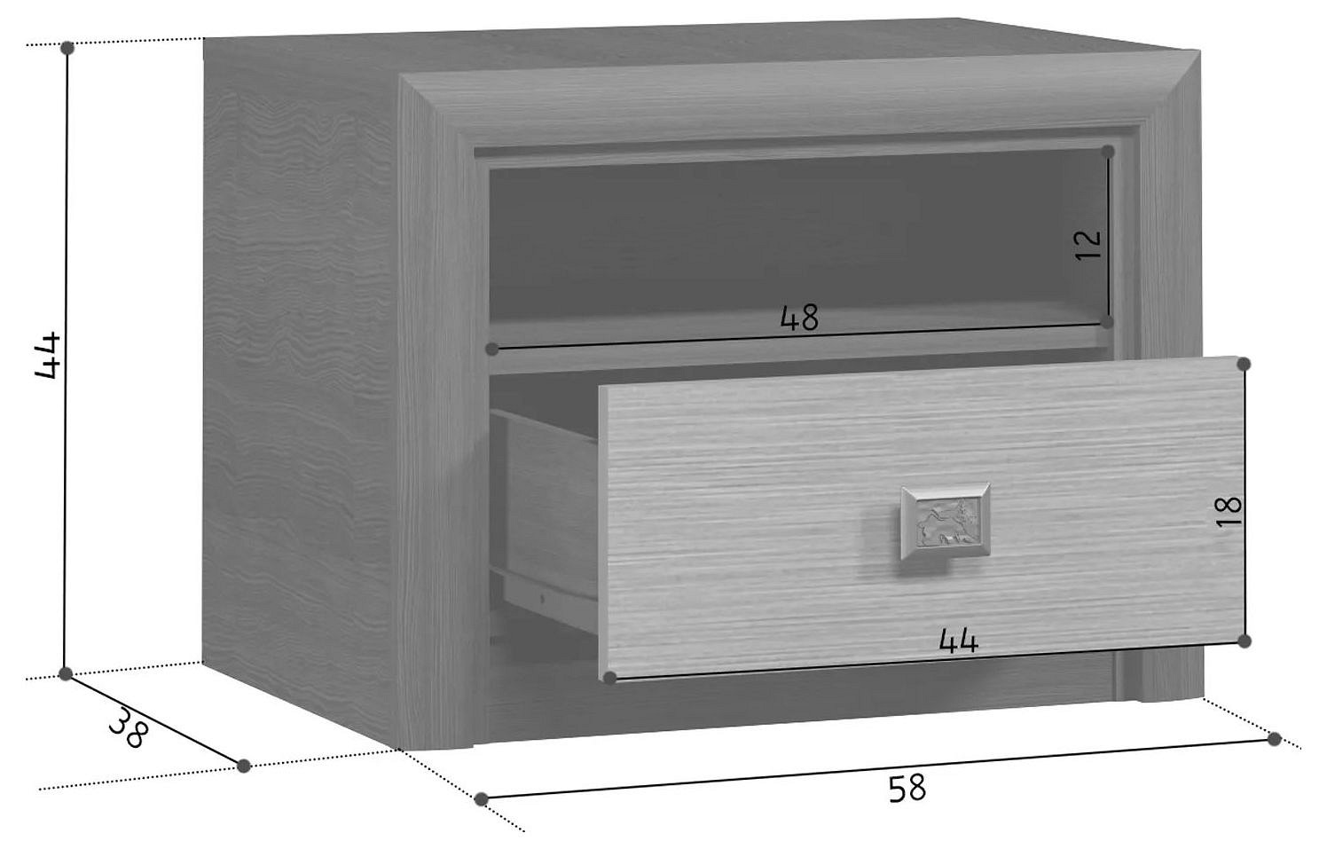 Тумбочка Коен KOM1S
