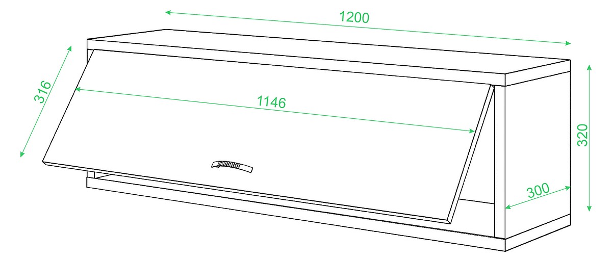 Полка книжная Домино ПК-30М