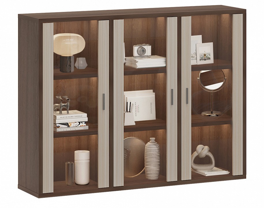 Тумба-витрина Домино СУ(ш3в1)+3ФС