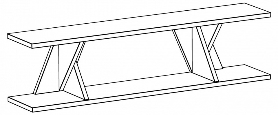 Полка навесная Xeno