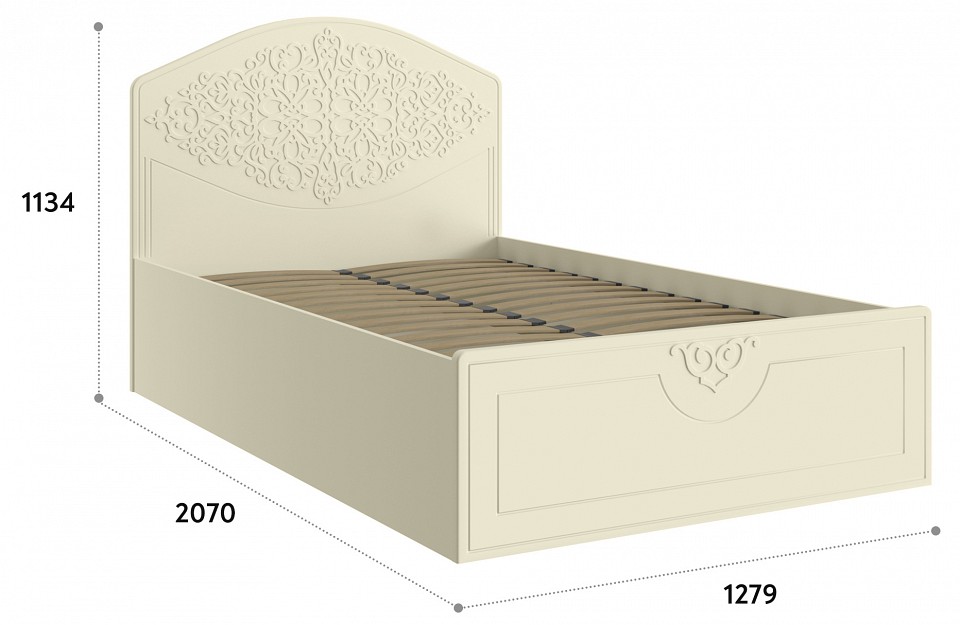 Кровать полутораспальная Ассоль Плюс АС-68