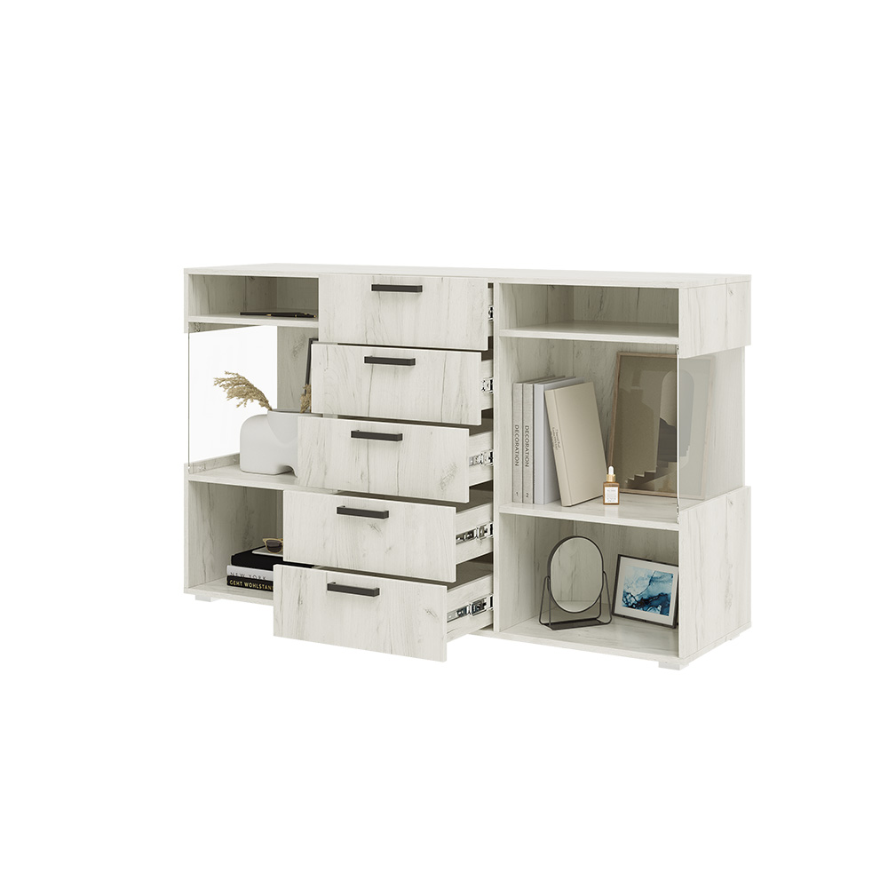 Комод Алтея, Дуб крафт белый